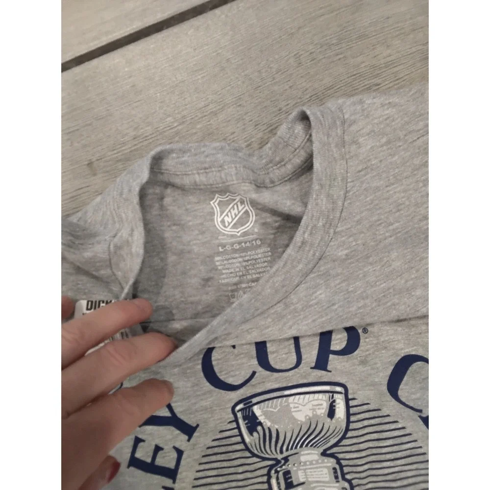 Florida Panthers‎ Stanley Cup Champs Youth T Shirt Gray Size L G